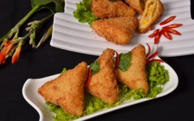 TRIANGLE CORN AND MAYO RISOLES